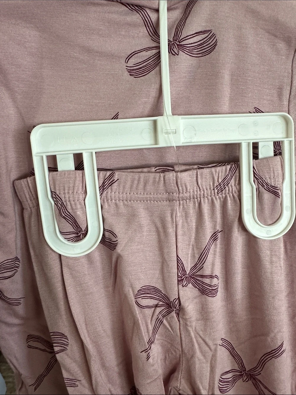 Carter's Light Pink Bow-Print Pajama Set